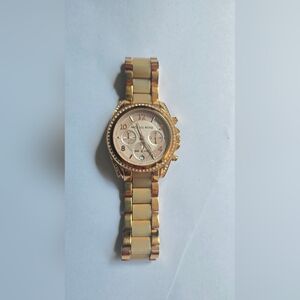 Michael Kors Gold and Cream Watch